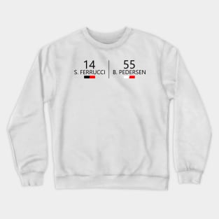 Ferrucci Pedersen black text Crewneck Sweatshirt